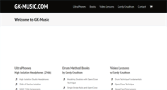 Desktop Screenshot of gk-music.com
