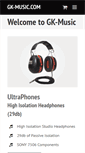 Mobile Screenshot of gk-music.com