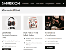 Tablet Screenshot of gk-music.com